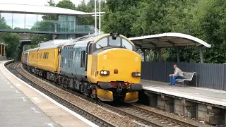 37610 & 37219 Storming Telford Central on a Network Rail Test Train