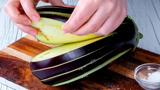 The ideal dinner for lazy gourmands! Just slice the eggplants
