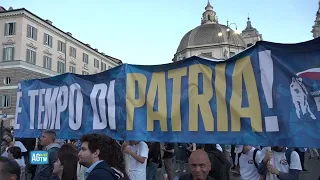 Roma, chiusura della campagna elettorale del centrodestra - le immagini da piazza del Popolo