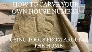 CARVE YOUR OWN HOUSE SIGN WITH TOOLS FROM AROUND THE HOME