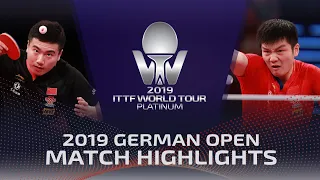 Liang Jingkun vs Fan Zhendong | 2019 ITTF German Open Highlights (1/2)