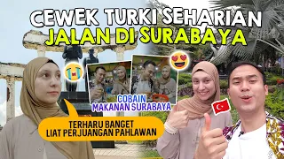 CEWEK TURKI INI TERHARU LIAT PERJUANGAN PAHLAWAN DI SURABAYA