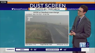Weather forecast: Blowing dust and gusty winds to wrap up the weekend in Oregon
