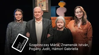 Nyílt lapokkal: Hámori Gabriella, Pogány Judit, Szaplonczay Mária, Znamenák István