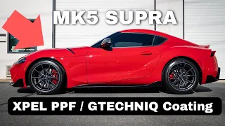 Toyota Supra MK5 PPF & Ceramic Coating in Charlotte | lake Norman NC - Exclusive Paint Protection