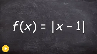 How to determine if the derivative exist from the left and right of a absolute value