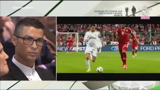 Cristiano Ronaldo reaction to his Best Moments of the Real Madrid  07/11/2016