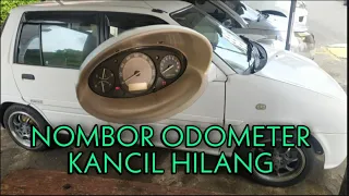 Nombor odometer hilang | PERODUA KANCIL