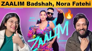 ZAALIM Official Music Video - Badshah, Nora Fatehi | Payal Dev | Abderafia El Abdiou - FULL REACTION