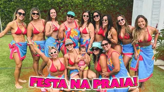 FIZ UMA FESTA NA PRAIA PARA COMEMORAR MEU ANIVERSÁRIO!!