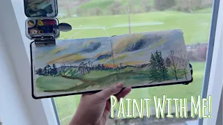 Painting From My Window In Lake District | Plein Air