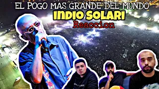 COLOMBIANOS REACCIONAN AL INDIO SOLAR I🇦🇷😱 El pogo mas grande del mundo