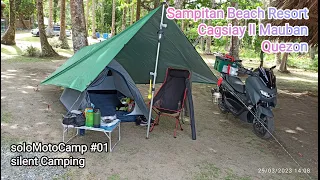 soloMotoCamp 01 @ Sampitan Beach Resort Cagsiay II Mauban Quezon ASMR