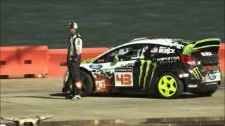 DC SHOES: KEN BLOCK'S GYMKHANA FIVE; TEASER 1, THE BARGE (Franky Tunes)