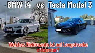 BMW i4 eDrive40 vs. Tesla Model 3 LR AWD: Welches Auto ist effizienter?