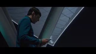 Star Trek Beyond (2016) Leonard Nimoy Tribute - Spock learns of Ambassador Spock's Passing