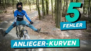 Anlieger im Bikepark | 5 Fehler in Steilwand Kurven | MTB & Ebike Fahrtechnik