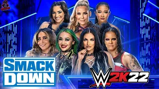 GAUNTLET MATCH RAQUEL RODRIGUEZ, ALIYAH, SHOTZI, XIA LI, SHAYNA ,NATALYA & SONYA DEVILLE WWE 2K22