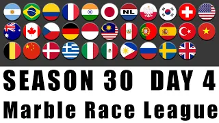 Marble Race League Season 30 Day 4 Marble Race in Algodoo / Marble Race King