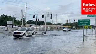 Crystal River, Florida, Deals With Flooding In The Aftermath Of Hurricane Idalia