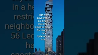 Newyork's Jenga Tower🗽||56 Leonard Street |travel Greater place Greater skyscrapper#shorts4k