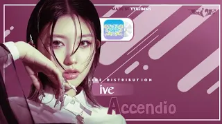 IVE - ACCENDIO (Line distribution + Color Coded Lyrics) YYUJIMMS