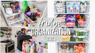 *MAJOR* REFRIGERATOR ORGANIZATION 2021 | Deep Clean Your Fridge With Me 🧼