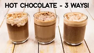 Hot Chocolate Recipe - 3 Ways Easy & Best Milkshake - CookingShooking