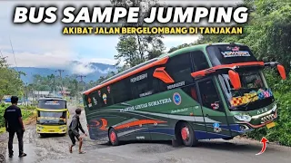 BATU JOMBA TANJAKAN LICIN - Mobil Gagal Nanjak Dan Mundur || Bus dan Truk Oleng