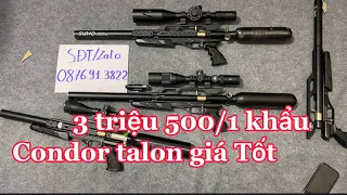 Báo giá súng hơi condor talon giá rẻ chỉ 3 triệu 500 nghìn 1 khẩu // súng hơi giá rẻ