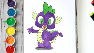 My Little Pony Spike | Easy and Cute Drawing #art #drawing #cartoon #viral #mylittlepony