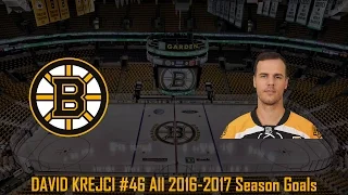 David Krejci - NHL Season 2016/2017 (All Goals)