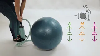 Swiss ball: How to inflate it properly / Ballon suisse: comment bien le gonfler