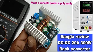 [1] Make a variable power supply easily/ DC-DC 20A 300W Back converter- ( review )