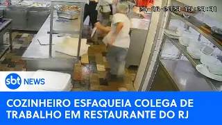 Cozinheiro esfaqueia colega de trabalho em restaurante do Rio de Janeiro