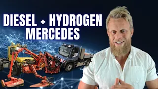 Mercedes Benz's hybrid hydrogen combustion and diesel engine