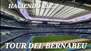 TOUR  DEL BERNABEU. Estadio Santiago Bernabeu. Madrid. Estadio de REAL MADRID. Museo y panoramica.