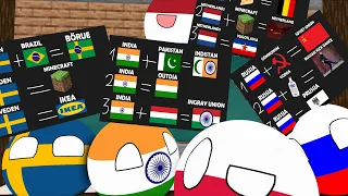 Countryballs School: Drawing Random Flags (Minecraft Animation)