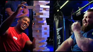 Eddie Hall vs Anthony Joshua - JENGA BATTLE, Good Skills!