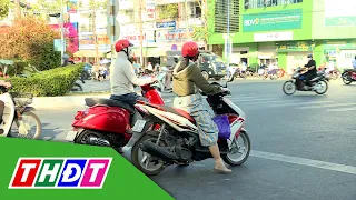 Cẩn trọng váy chống nắng khi tham gia giao thông | Câu chuyện giao thông | THDT