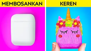 PAKET TELEPON WARNA-WARNA UNTUK KOTAK AIRPOD ANDA || Ide Kreatif Untuk Telepon DIY Oleh 123 GO! Seri