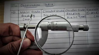 DIAMETER OF WIRE USING MICROMETER SCREWGUAGE #CBSE#GSEB#PhysicsPractical#Class11#ExperientialPhysics