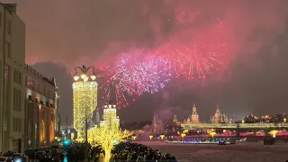 Салют на КРАСНОЙ ПЛОЩАДИ Новый год 2022