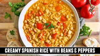 Creamy Rice with Beans & Peppers | HEALTHY & Delicious Spanish Recipe