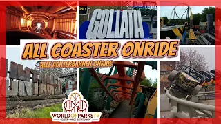 Walibi Holland 2023 - All Roller Coasters / Alle achtbanen (Onride) Alle Achterbahnen Walibi Holland