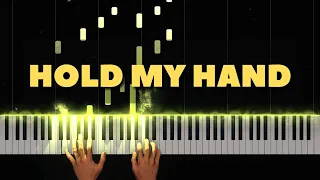 Hold My Hand - Lady Gaga (Top Gun - Maverick) | Piano Tutorial & Cover | Piano Notes