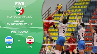 ARG vs. IRI - Pre-Round | Full Game | Men's U21 Volleyball World Champs 2021