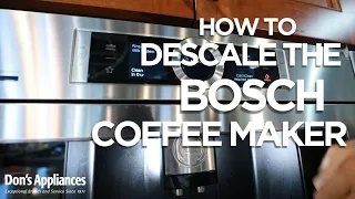 How to Descale Your Bosch Coffee Maker