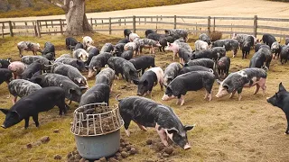72.9 Million Pigs Are Raised This Way By American Farmers - Farming Documentary