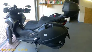 Yamaha Tricity 300, kufry boczne i inne przeróbki. Side panniers and other modifications. KAPPA K33N